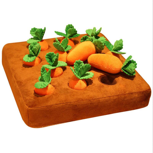 Carrot Farm Dog ToyPawsyTrailCarrot Farm Dog ToyDoes Your Dog Need Something To Keep Him Entertained?
The interactive carrot farm prevents your dog from getting bored by keeping him busy for hours.  It is an indoo