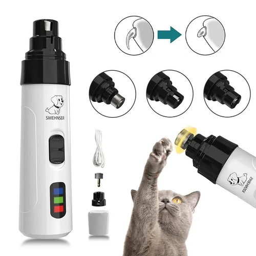 Electric Pet Nail GrinderPawsyTrailElectric Pet Nail GrinderStruggle with Pet Nail Hygiene No More! 🐶

Pet nails are not just a fashion statement, they're a health priority! Untrimmed nails can hide germs leading to infectio