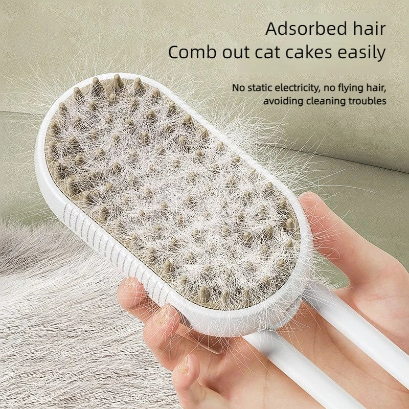 3 in 1 Steamy Grooming Brush Dogs