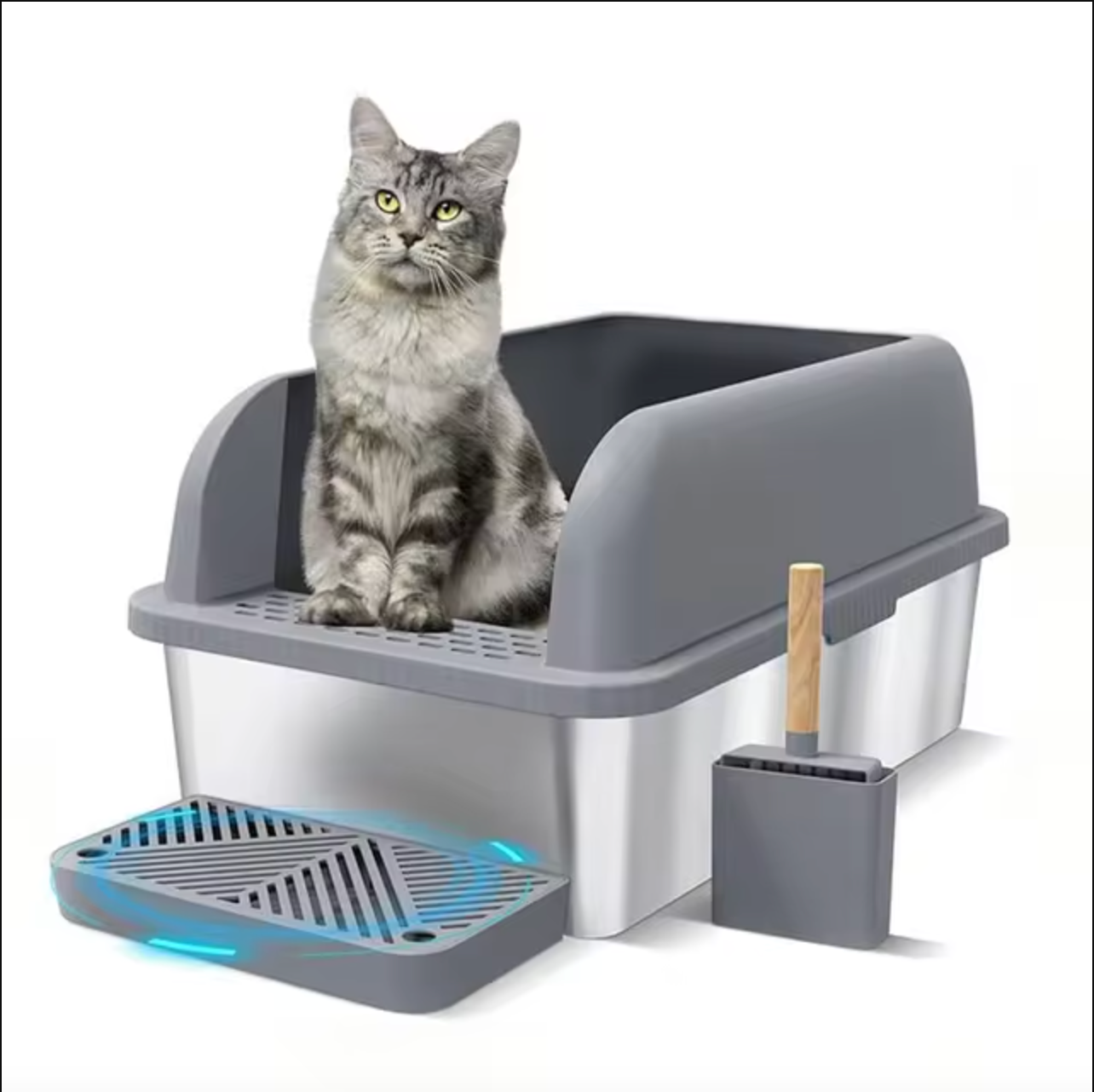 Pet Cat Litter Box Front Door