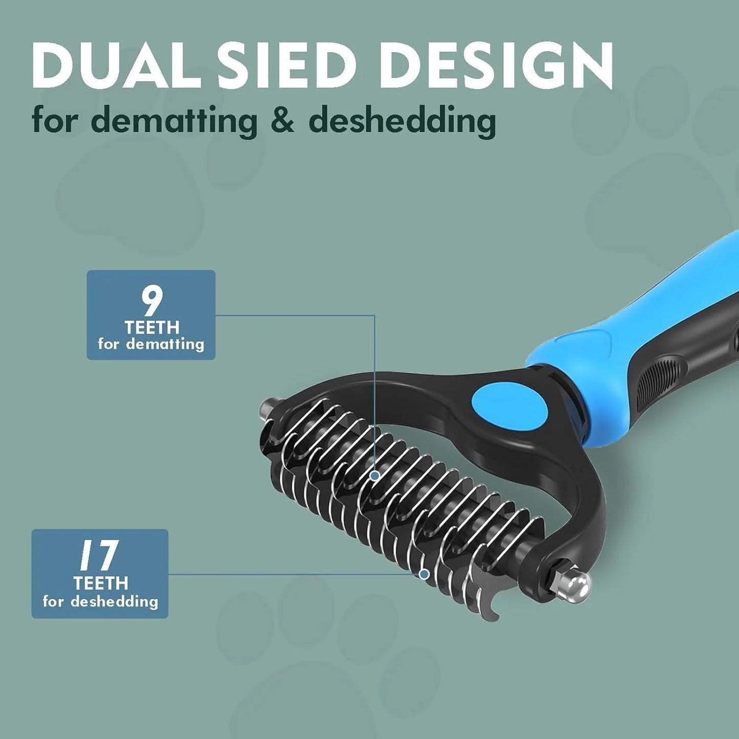 Efficient Double-Sided Pet Grooming Brush