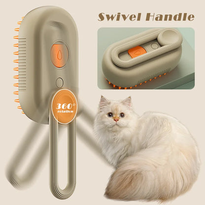 3 in 1 Steamy Grooming Brush Dogs