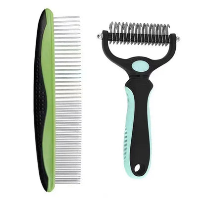 Efficient Double-Sided Pet Grooming Brush