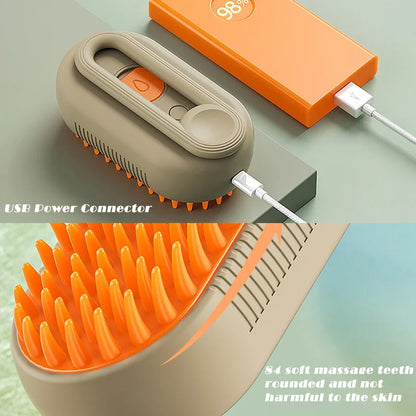 3 in 1 Steamy Grooming Brush Dogs