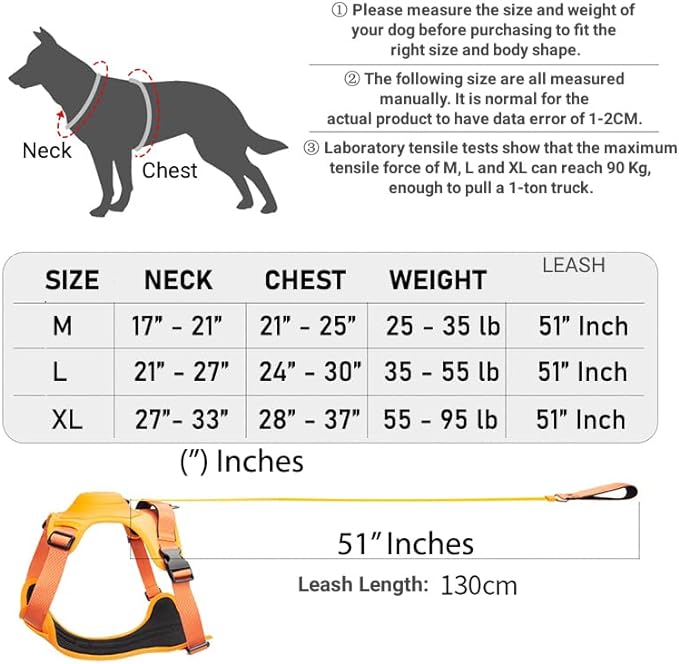 All-in-One Dog Harness and Retractable Leash Set