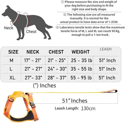 All-in-One Dog Harness and Retractable Leash Set