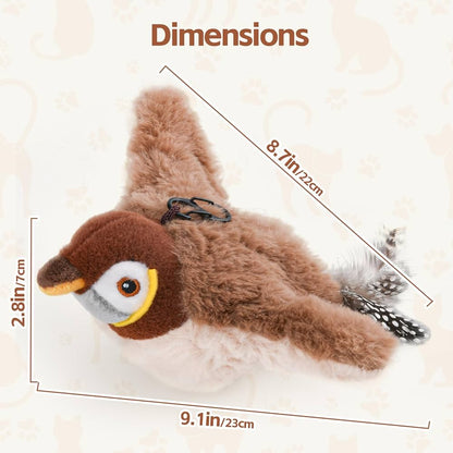 Cat Toys Flapping Bird Sparrow