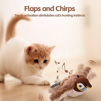 Cat Toys Flapping Bird Sparrow