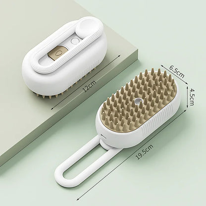 3 in 1 Steamy Grooming Brush Dogs