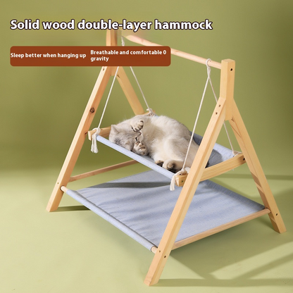 Pet Cat Hammock Double-layer