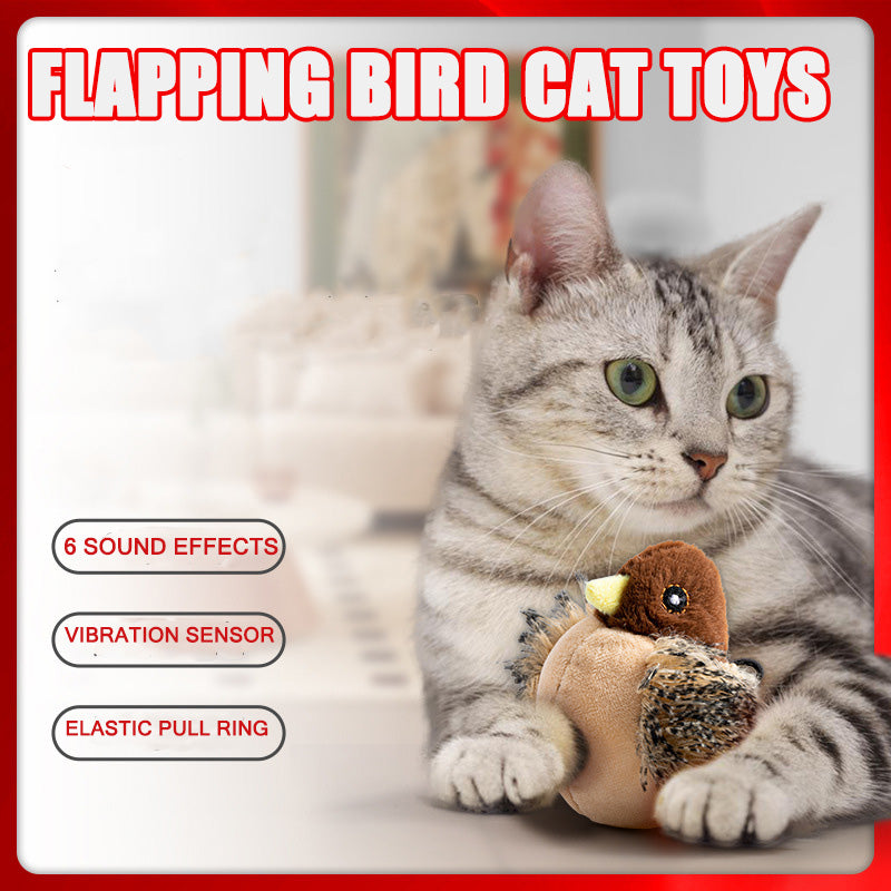 Cat toy with silvervine and catnip blend for enhanced excitement.