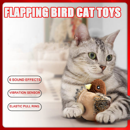 Cat toy with silvervine and catnip blend for enhanced excitement.