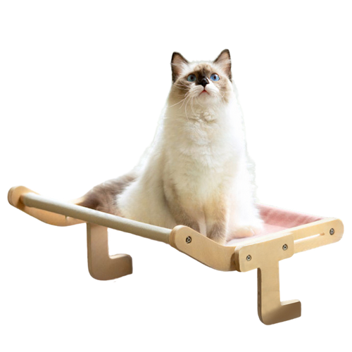 Cat Bedside HammockPawsyTrailCat Bedside HammockSLEEP RIGHT NEXT TO YOUR COMFY KITTY!
Cats love it when they're high up, especially when they're hanging on a ledge! With the Cat Bedside Hammock, you can have them 