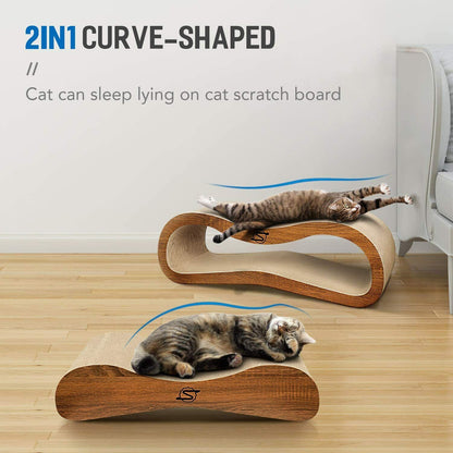 Relaxing Bed Cat Scratcher Cardboard Catnip