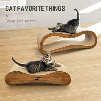 Relaxing Bed Cat Scratcher Cardboard Catnip